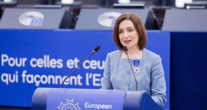 VIDEO || Președinta Maia Sandu a fost distinsă cu Ordinul European de Merit